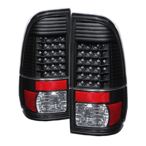 xTune Ford Super Duty 08-15 LED Tail Lights Black ALT-JH-FS08-LED-BK - 9027680