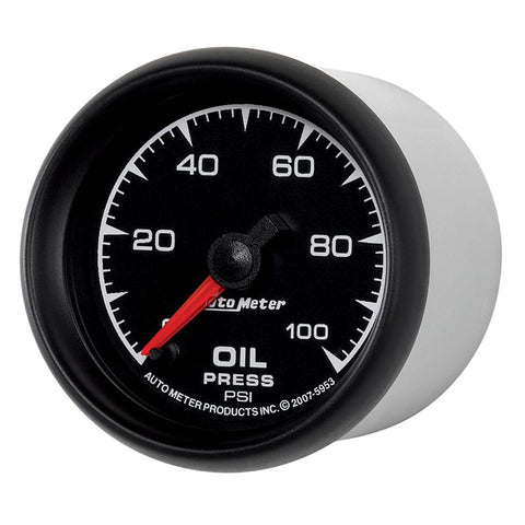 Autometer ES 52.4mm 0-100 PSI Oil Pressure Gauge - 5953