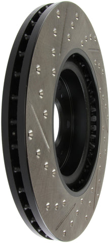 StopTech 02-06 Acura RSX Type S / 06-09 Honda Civic Si Slotted & Drilled Left Front Rotor - 127.40057L