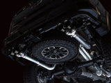 AWE Tuning 22-23 GMC Sierra 1500 AT4X 6.2L 0FG Catback Split Dual (Flat Bumper) - Diamond Black Tips - 3015-43284