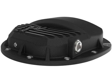 aFe Pro Series AAM 9.5/9.76 Rear Diff Cover Black w/Mach Fins & Oil 14-19 GM Silverado/Sierra 1500 - 46-71121B
