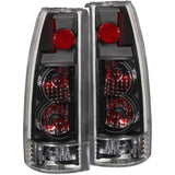 ANZO 1999-2000 Cadillac Escalade Taillights Black - New Gen - 211144