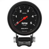 Autometer Z-Series 2-5/8in 5K RPM Diesel Pedestal Tachometer Gauge - 2888