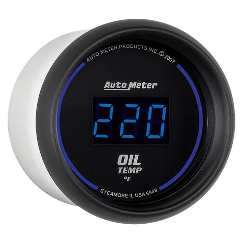 Autometer Cobalt Digital 52.4mm 0-340 deg F Oil Temperature Gauge - 6948