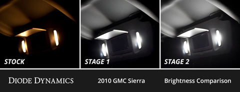 Diode Dynamics 07-13 GMC Sierra Interior LED Kit Cool White Stage 1 - DD0619