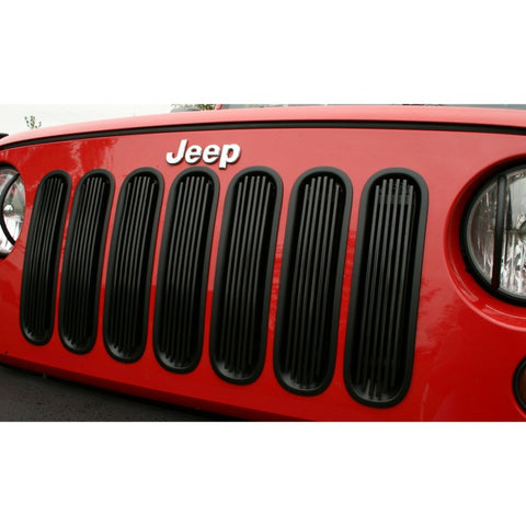 Rugged Ridge Billet Grille Insert Black 07-18 Jeep Wrangler JK - 11401.30
