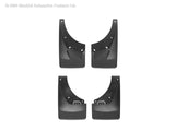 WeatherTech 07+ Chevrolet Avalanche No Drill Mudflaps - Black - 110008-120016