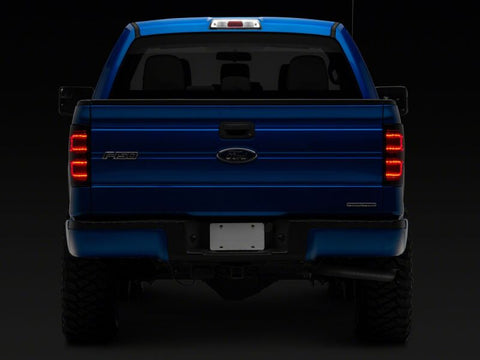 Raxiom 09-14 Ford F-150 Styleside Axial Series LED Tail Lights- Black Housing- Smoked Lens - T582534