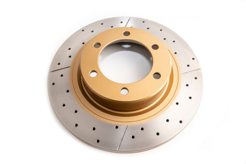 DBA 06-07 WRX / 05-08 LGT Rear Drilled & Slotted Street Series Rotor - 653X