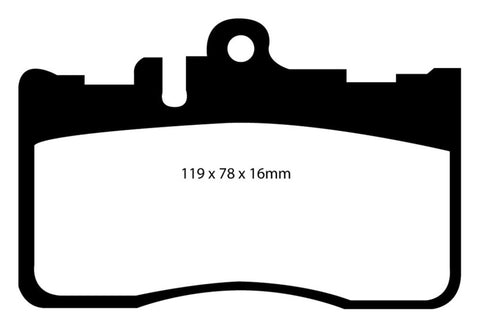 EBC 01-06 Lexus LS430 4.3 Redstuff Front Brake Pads - DP31622C