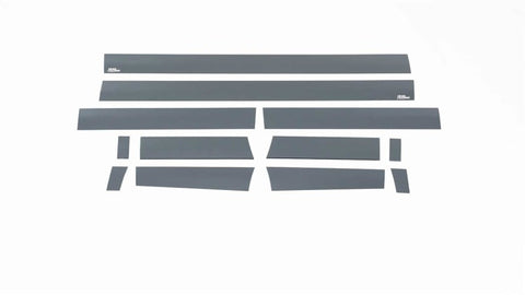 Putco 15-20 Ford F-150 Super Cab 6.5ft (4.25in Tall - 12pcs) Black Platinum Rocker Panels - 9751442BP