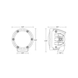 Rigid Industries 360-Series 4in LED Off-Road Spot Beam - RGBW (Pair) - 36402