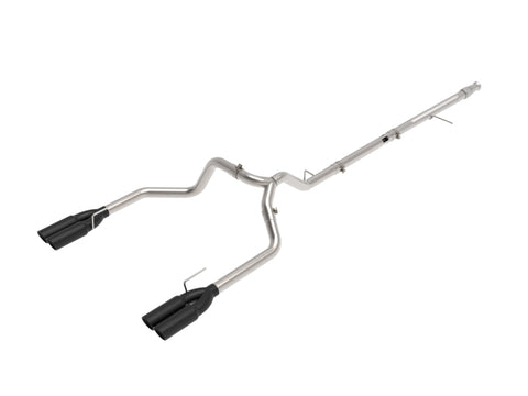 aFe Vulcan Series 3in 304SS DPF-Back 20-21 GM Trucks L6-3.0L (td) LM2 - Dual Black Tip - 49-34130-B