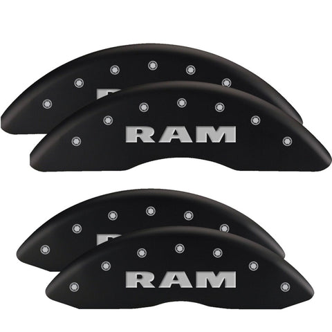 MGP 4 Caliper Covers Engraved Front & Rear MGP Yellow finish black ch - 12088SMGPYL