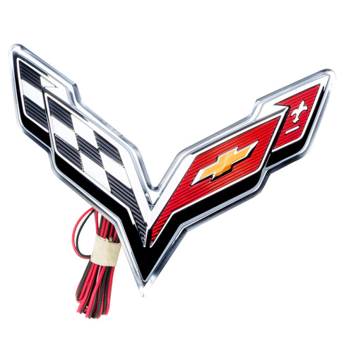 Oracle Corvette C7 Rear Illuminated Emblem - Aqua - 3633-010