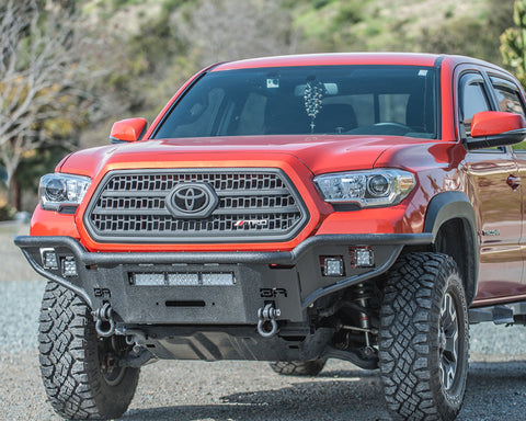 Body Armor 4x4 2016+ Toyota Tacoma Desert Series Front Winch Bumper - TC-19337