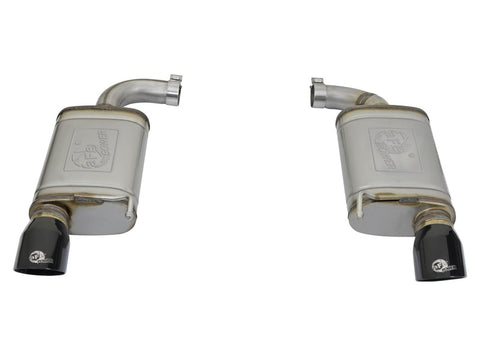 aFe MACHForce XP 2.5in 409 Stainless Axle Back Exhaust w/ Black Tips 15-17 Ford Mustang I4-2.3L (t) - 49-43085-B