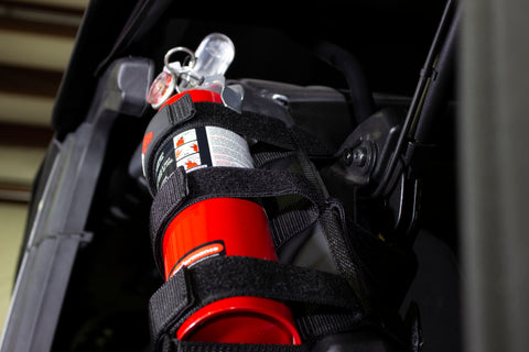 Fishbone Offroad Padded Roll Bar Black Fire Extinguisher Holder - FB55154