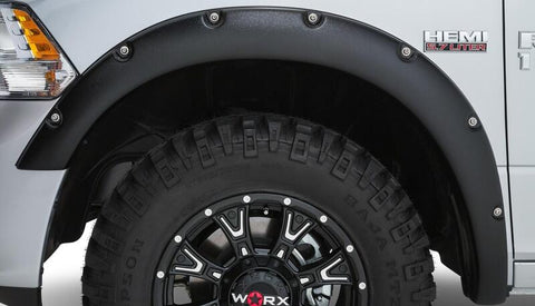 Stampede 2009-2018 Dodge Ram 1500 67.4/76.3/96.3in Ruff Riderz Fender Flares 4pc Textured - 8421-5