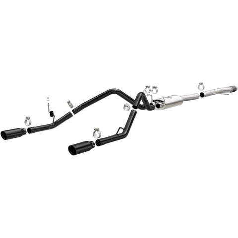 MagnaFlow SYS Cat-Back 4in Black Dual Split Rear Tips 14-15 Chevy Silverado/GMC Sierra 4.3L-5.3L - 15361