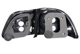 ANZO 1999-2000 Honda Civic Taillights Black - 221068