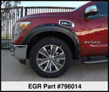 EGR 17-23 Nissan Titan Traditional Bolt-On Look Fender Flareswith Fender Badge Set Of 4 - 796014