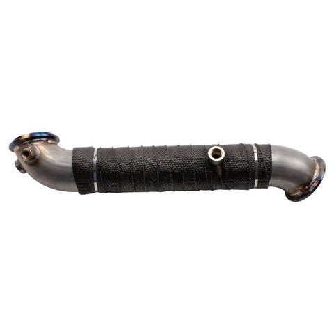 Wehrli 11-15 Chevrolet 6.6L LML Duramax 3in Stainless Down Pipe (V-Band Style) - WCF100704