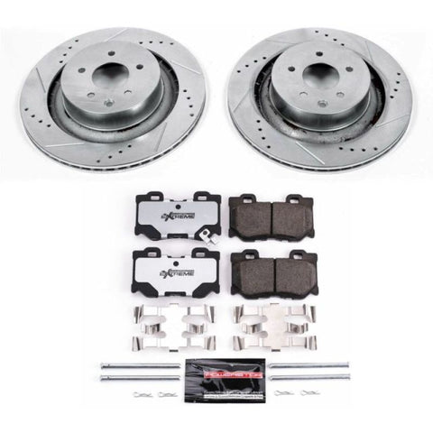 Power Stop 08-13 Infiniti G37 Rear Z26 Street Warrior Brake Kit - K4732-26