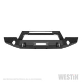 Westin 18-20 Jeep Wrangler WJ2 Full Width Front Bumper w/LED Light Bar Mount Textured Black - 59-80125