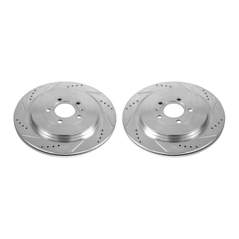 Power Stop 13-14 Ford Mustang Rear Evolution Drilled & Slotted Rotors - Pair - AR85152XPR