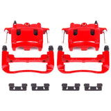 Power Stop 04-06 Infiniti QX56 Front Red Calipers w/Brackets - Pair - S2982