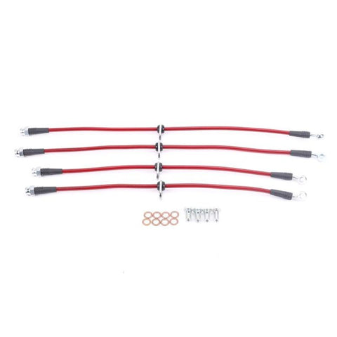Power Stop 02-06 Acura RSX Front & Rear SS Braided Brake Hose Kit - BH00020