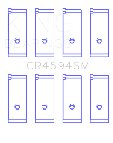 King Engine Bearings Suzuki M16A (Size +0.50mm) Connecting Rod Bearing Set - CR4594SM0.5