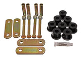 Energy Suspension GM Heavy Duty Shackle Set - Black - 3.2135G