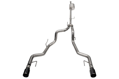 Corsa 2022-2025 Ford F-150 SuperCrew/5.5ft Bed 5.0L V8 Sport Cat-Back Dual Rear Exit-Black PVD - 21184BLK
