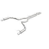 MagnaFlow Cat Back, SS, 3in, Competition, Dual Split Polished 4.5in Tips 2015 Ford Mustang GT V8 5.0 - 19101