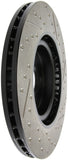 StopTech 02-06 Acura RSX Type S / 06-09 Honda Civic Si Slotted & Drilled Right Front Rotor - 127.40057R