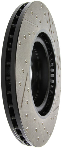 StopTech 02-06 Acura RSX Type S / 06-09 Honda Civic Si Slotted & Drilled Right Front Rotor - 127.40057R