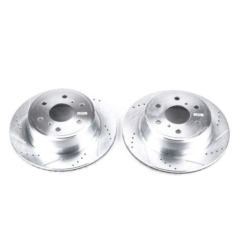 Power Stop 07-19 Cadillac Escalade Rear Evolution Drilled & Slotted Rotors - Pair - AR8658XPR