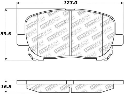 StopTech Street Touring Brake Pads - 308.09230