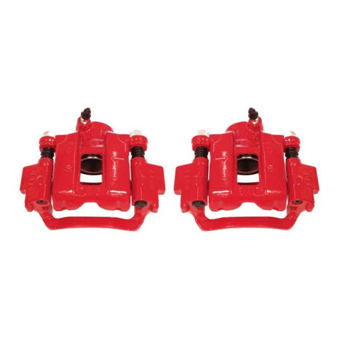 Power Stop 10-18 Lexus GX460 Rear Red Calipers w/Brackets - Pair - S2736