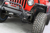 Fishbone Offroad 97-06 Jeep Wrangler TJ Steering Box Skid Plate - Black Textured Powdercoat - FB23065
