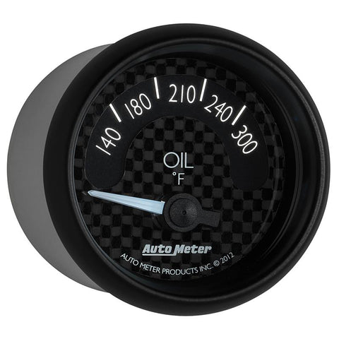 Autometer GT Series 52mm Short Sweep Electronic 140-300 Deg F Oil Temperature - 8048