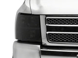 Raxiom 07-14 Chevrolet Silverado 1500 HD Axial OEM RepHeadlights- Chrome Housing- Smoked Lens - S122324