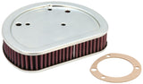 K&N Replacement Air Filter 7.125in L x 5.688in W x 1.625in H for Harley-Davidson - HD-1611