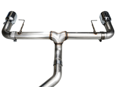AWE Tuning 19-23 BMW 330i / 21-23 BMW 430i Base G2X Track Edition Axle-Back Exhaust - Chrome Silver - 3020-32429