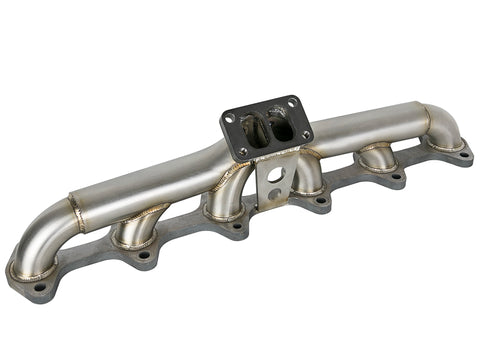 aFe Twisted Steel Header Turbo Manifold (T3) 98.5-02 Dodge Diesel Trucks L6 5.9L (td) - 48-32020