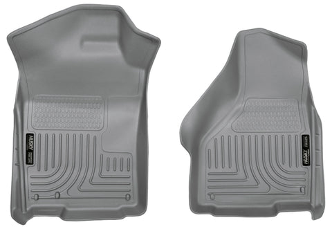 Husky Liners 03-12 Dodge Ram 1500/2500/3500 Series Regular/Quad Cab WeatherBeater Gray Floor Liners - 18032