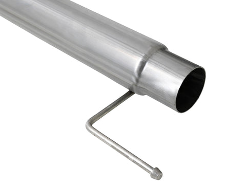 aFe Atlas 4in Aluminized Steel DPF-Back Exh 18-19 Ford F-150 V6-3.0L (td) w/ Black Tip - 49-03106-B