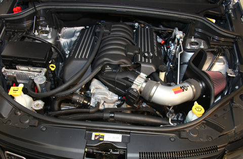 K&N 12-15 Jeep Grand Cherokee SRT 8 6.4L V8 High Flow Performance Intake Kit - 77-1567KS
